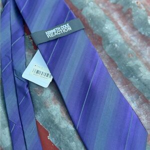 Kenneth Cole Reaction Purple and Grey Tie- NWT